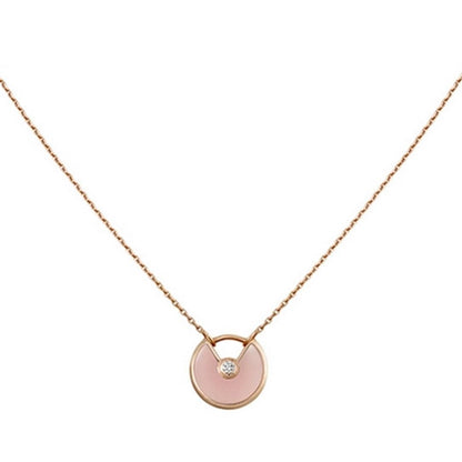 [Rose Jewellery]AMULETTE ROSE GOLD PINK MOP NECKLACE