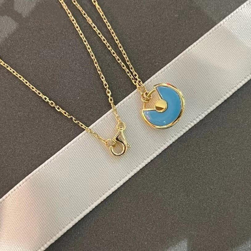 [Rose Jewellery]AMULETTE GOLD TURQUOISE NECKLACE