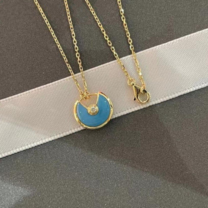 [Rose Jewellery]AMULETTE GOLD TURQUOISE NECKLACE