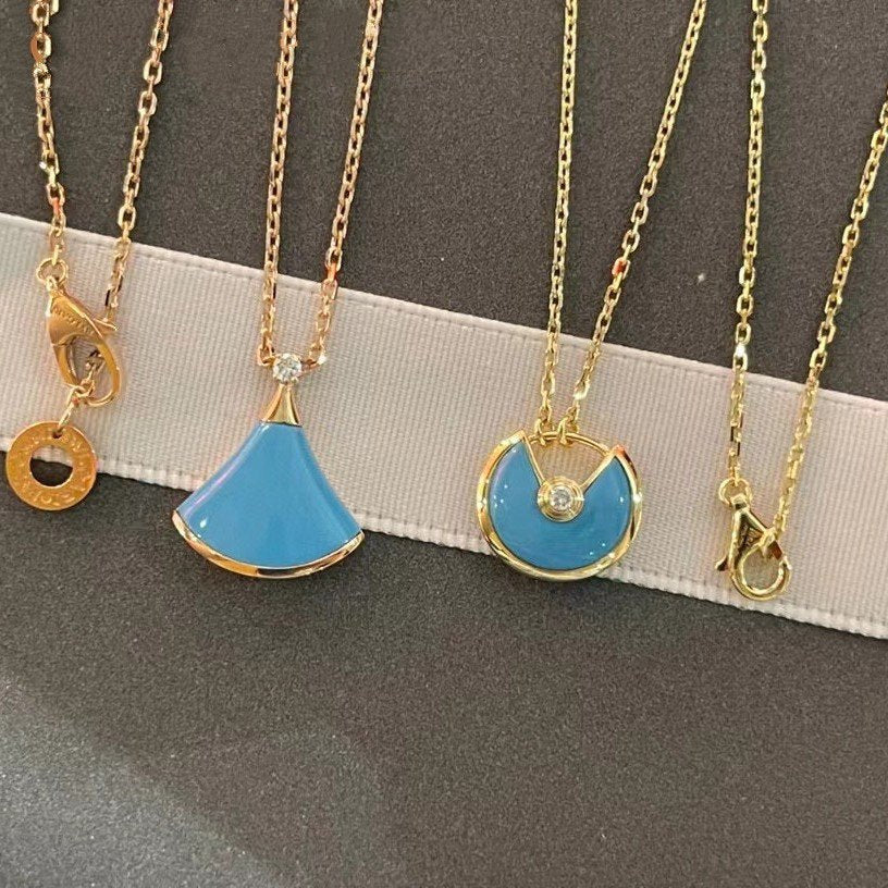 [Rose Jewellery]AMULETTE GOLD TURQUOISE NECKLACE