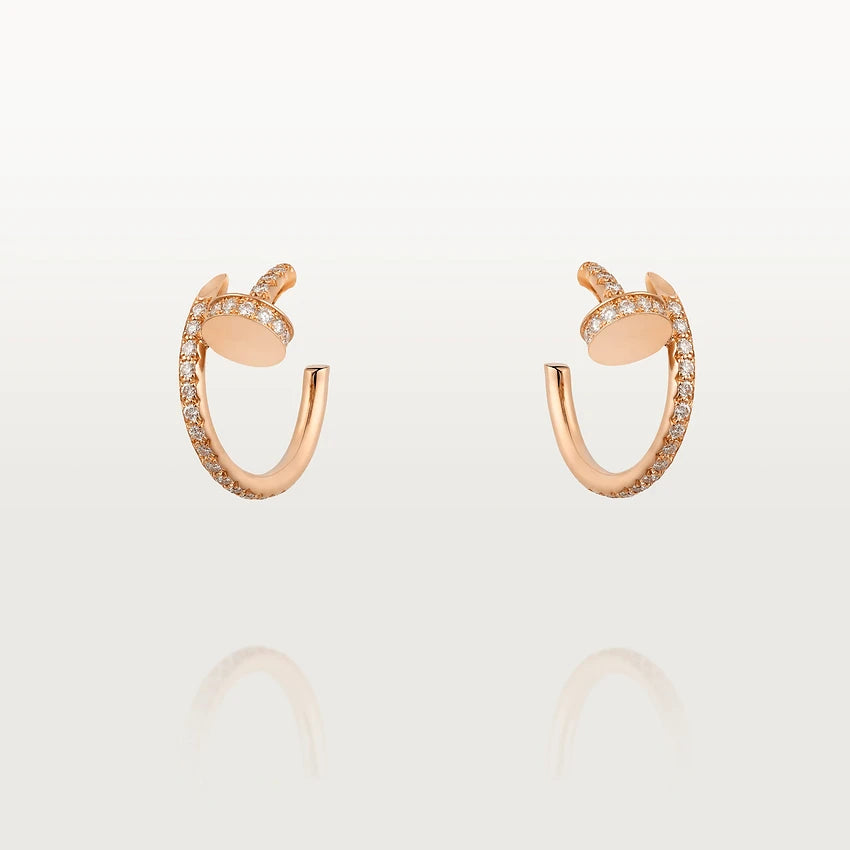 [Rose Jewellery]JUSTE EARRINGS 12.75MM PINK GOLD DIAMOND