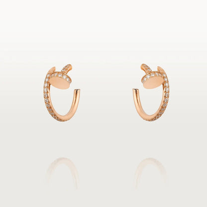 [Rose Jewellery]JUSTE EARRINGS 12.75MM PINK GOLD DIAMOND