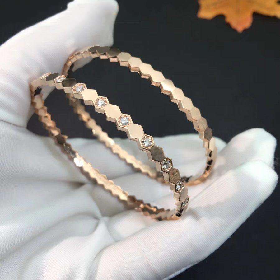 [Rose Jewellery]BEE LOVE PINK GOLD DIAMOND BRACELET