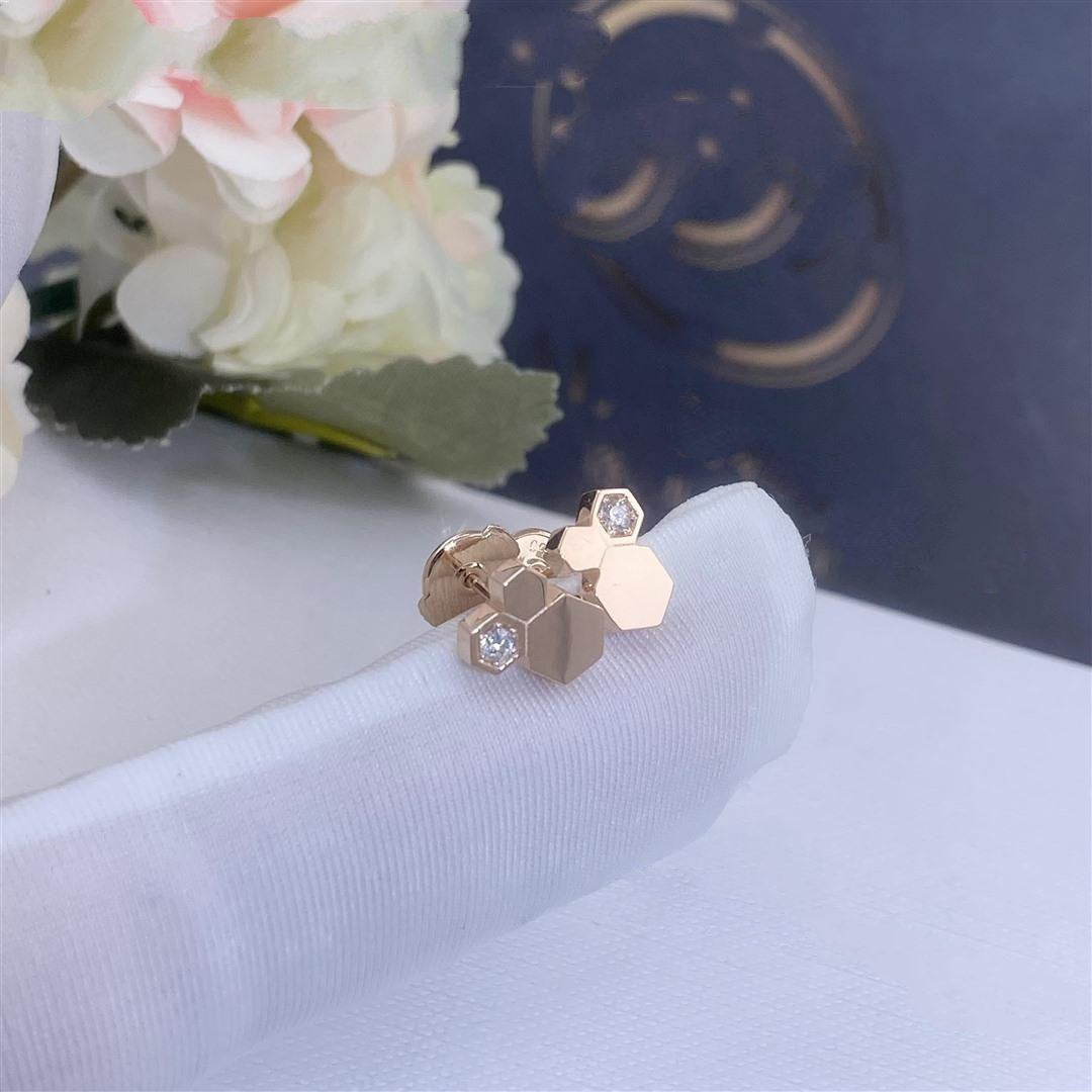 [Rose Jewellery]BEE LOVE PINK GOLD DIAMOND EARRINGS