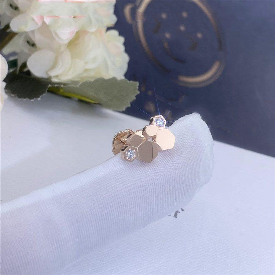 [Rose Jewellery]BEE LOVE PINK GOLD DIAMOND EARRINGS