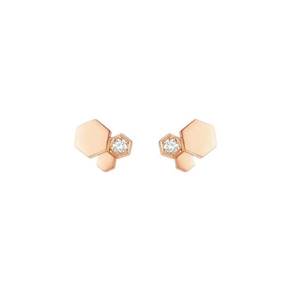 [Rose Jewellery]BEE LOVE PINK GOLD DIAMOND EARRINGS