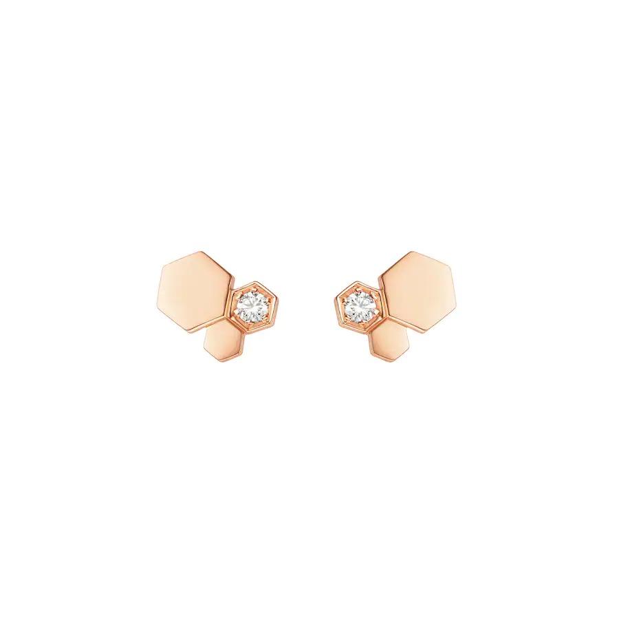 [Rose Jewellery]BEE LOVE PINK GOLD DIAMOND EARRINGS