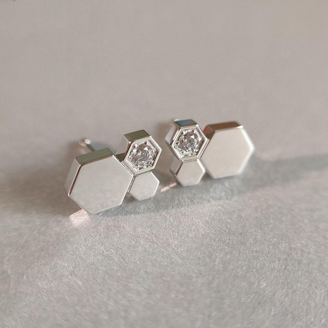 [Rose Jewellery]BEE LOVE SILVER DIAMOND EARRINGS