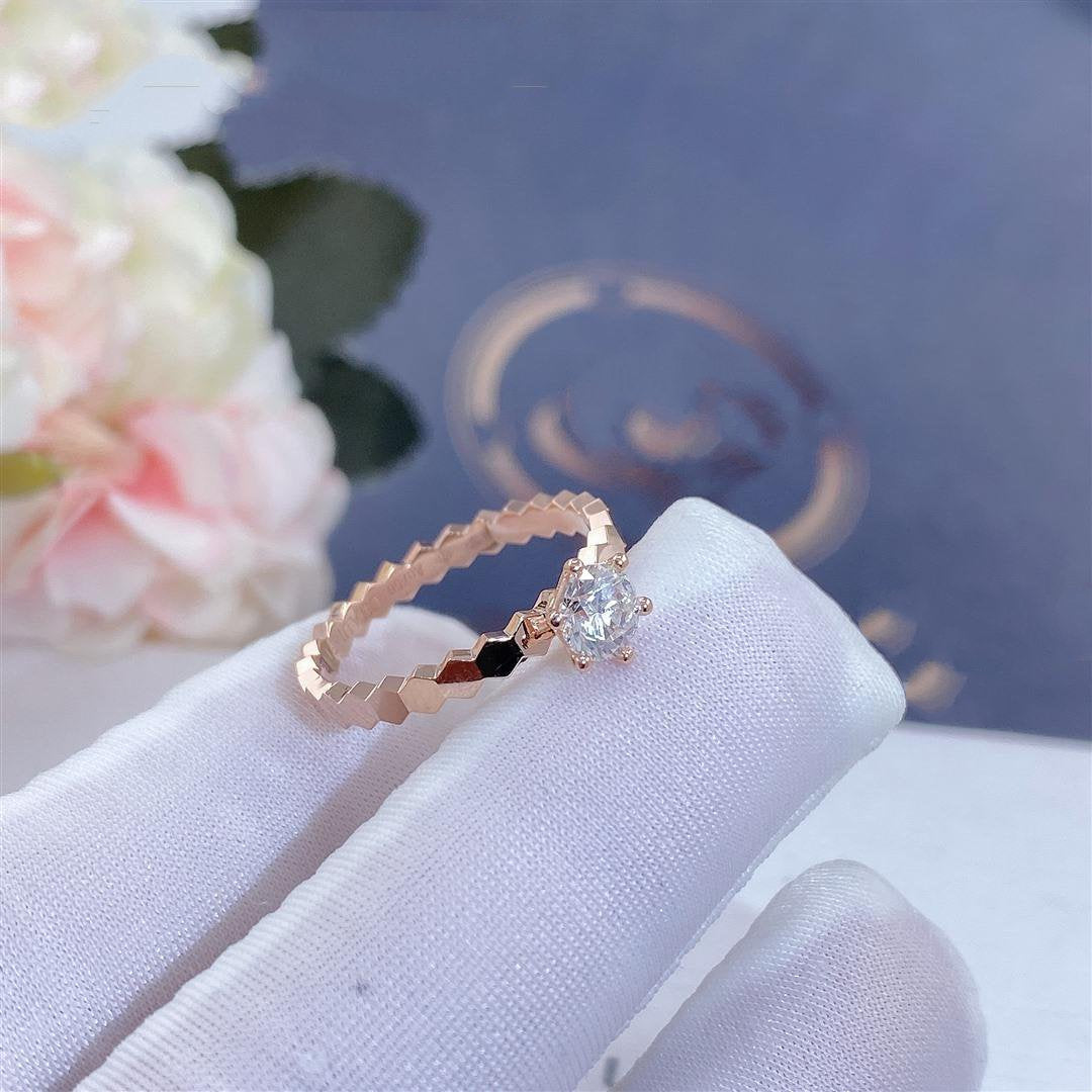 [Rose Jewellery]BEE LOVE RING PINK GOLD 1 DIAMOND