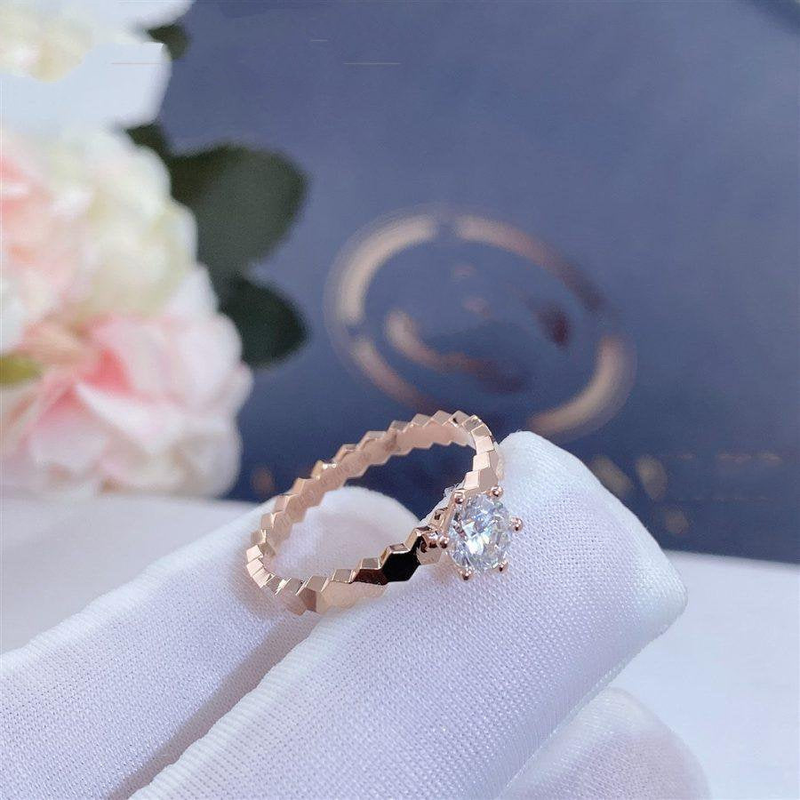 [Rose Jewellery]BEE LOVE RING PINK GOLD 1 DIAMOND