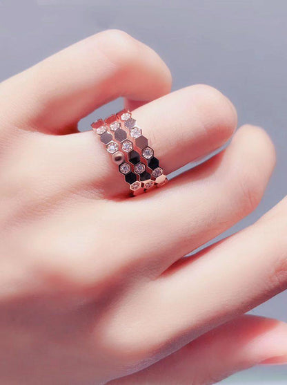 [Rose Jewellery]BEE LOVE RING PINK GOLD DIAMOND