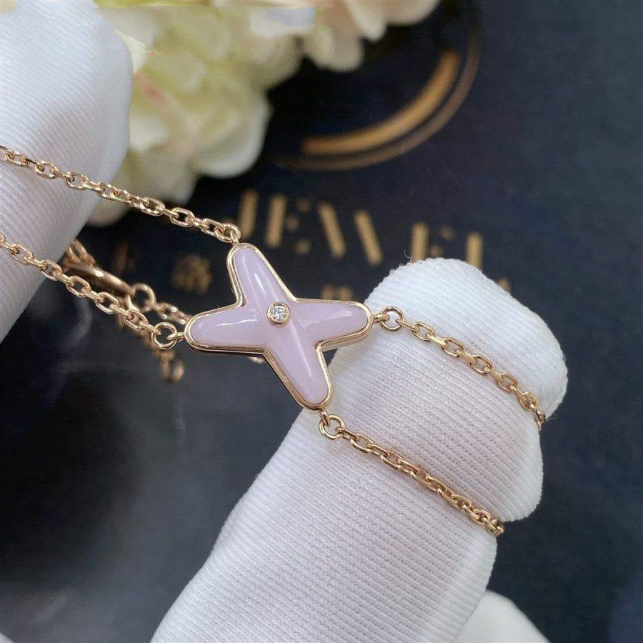 [Rose Jewellery]JEUX BRACELET PINK MOP PINK GOLD 1 DIAMOND