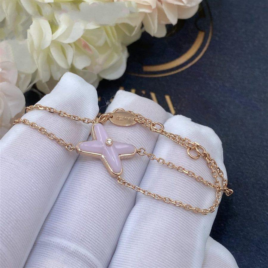 [Rose Jewellery]JEUX BRACELET PINK MOP PINK GOLD 1 DIAMOND