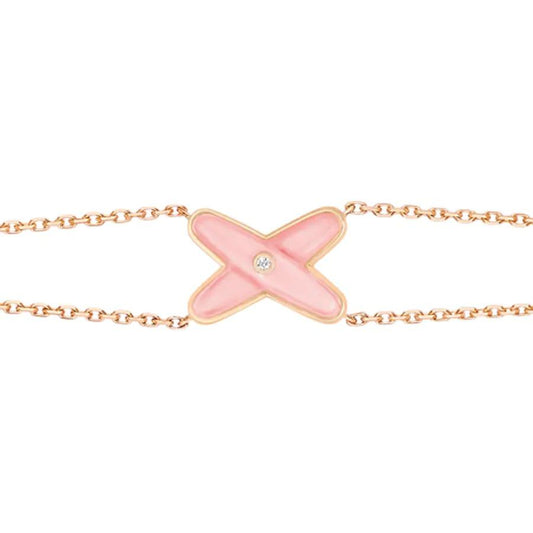 [Rose Jewellery]JEUX BRACELET PINK MOP PINK GOLD 1 DIAMOND