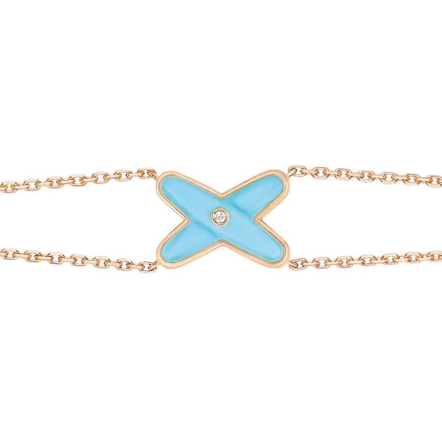 [Rose Jewellery]JEUX BRACELET TURQUOISE PINK GOLD 1 DIAMOND