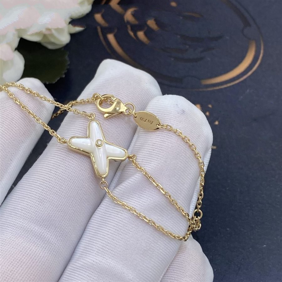 [Rose Jewellery]JEUX BRACELET WHITE MOP GOLD 1 DIAMOND