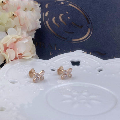 [Rose Jewellery]JEUX DE PINK GOLD DIAMOND EARRINGS