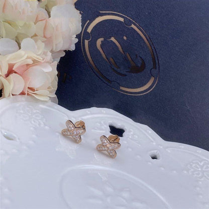 [Rose Jewellery]JEUX DE PINK GOLD DIAMOND EARRINGS