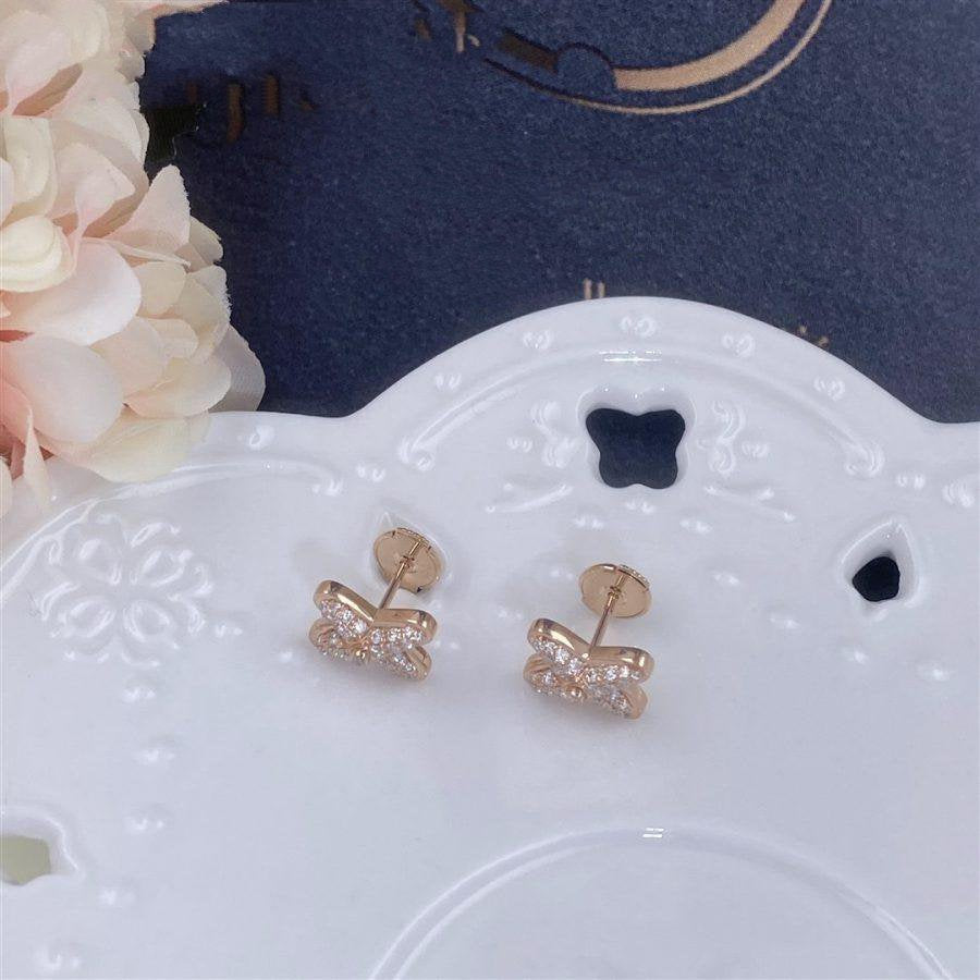 [Rose Jewellery]JEUX DE PINK GOLD DIAMOND EARRINGS