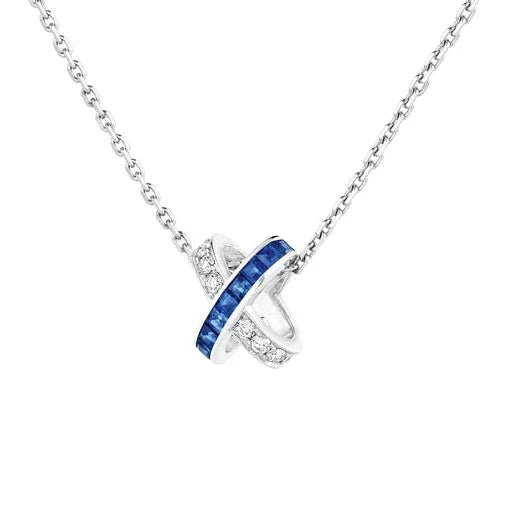 [Rose Jewellery]LIENS DIAMOND SILVER NECKLACE