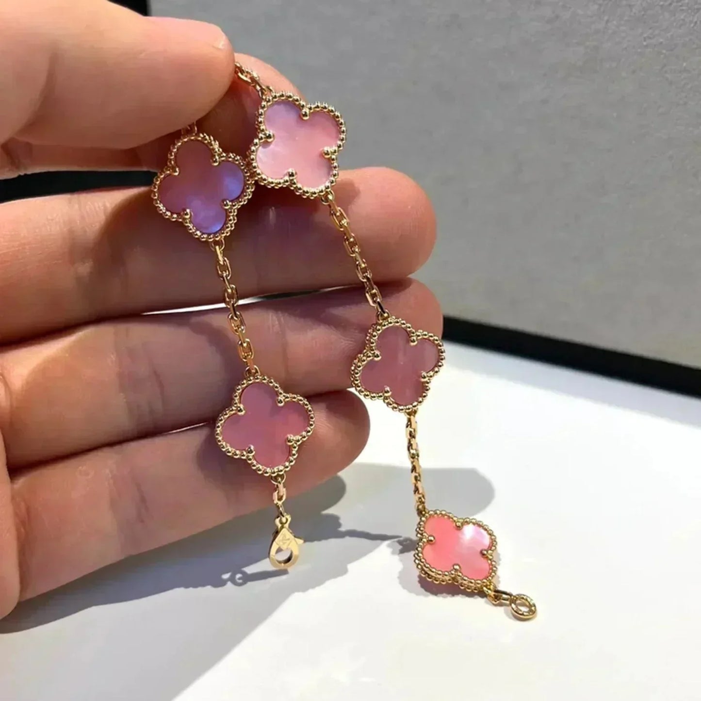 [Rose Jewellery]CLOVER 5 PINK MOP BRACELET