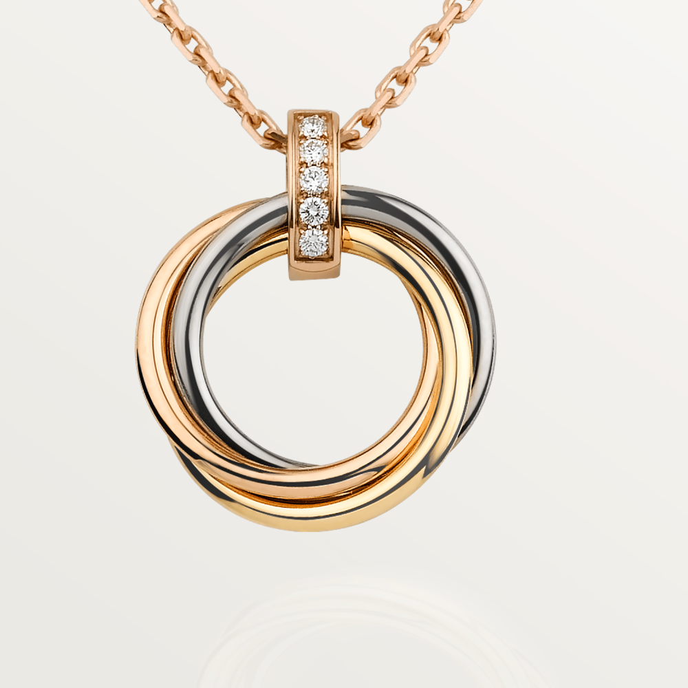 [Rose Jewellery]TRINITY NECKLACE GOLD  DIAMONDS