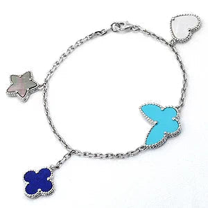 [Rose Jewellery]LUCKY SPRING SILVER BRACELET 4 MOTIF