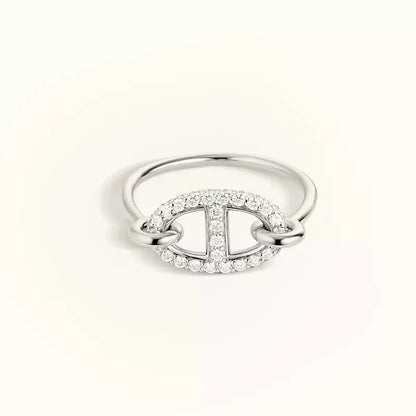 [Rose Jewellery]RONDE SMALL SILVER DIAMOND RING