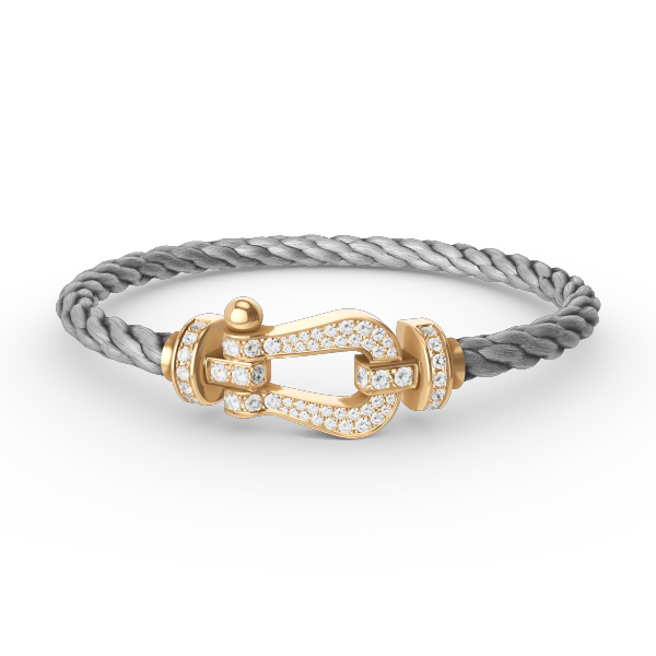 [Rose Jewellery]FORCE LARGE HORSESHOE FULL DIAMOND BRACELET GOLD