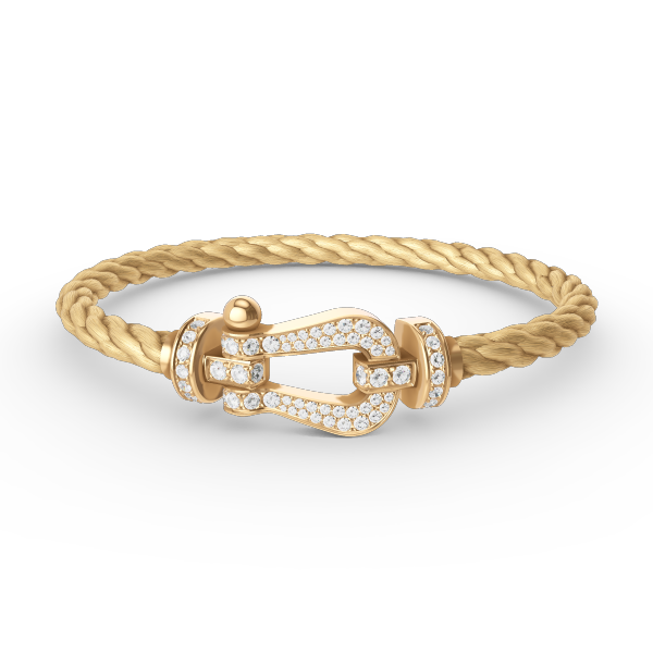 [Rose Jewellery]FORCE LARGE HORSESHOE FULL DIAMOND BRACELET GOLD