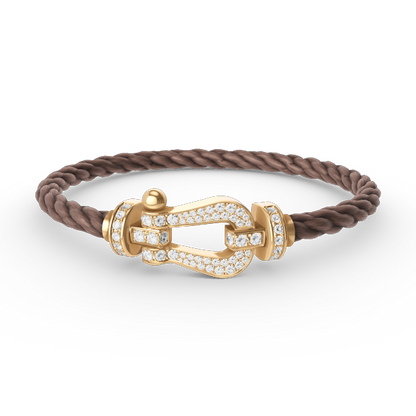 [Rose Jewellery]FORCE LARGE HORSESHOE FULL DIAMOND BRACELET GOLD