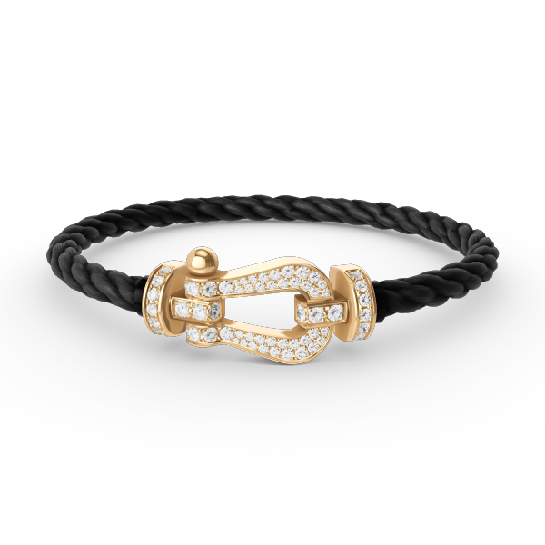 [Rose Jewellery]FORCE LARGE HORSESHOE FULL DIAMOND BRACELET GOLD