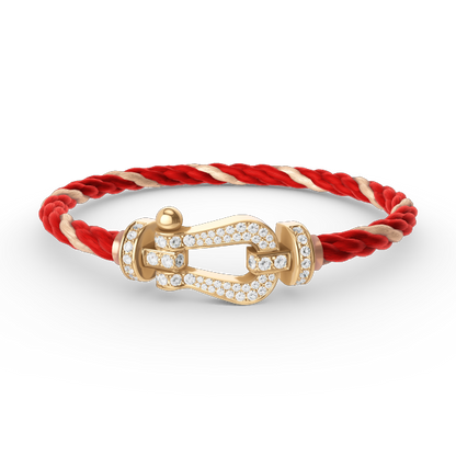 [Rose Jewellery]FORCE LARGE HORSESHOE FULL DIAMOND BRACELET GOLD