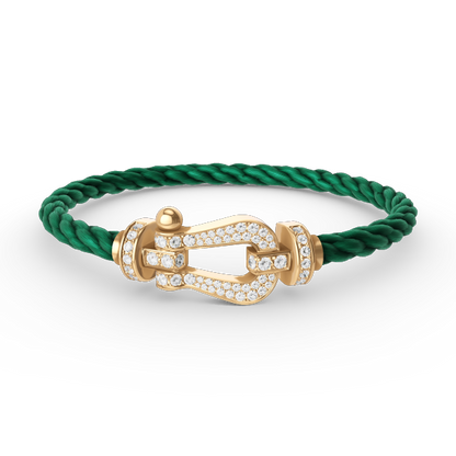 [Rose Jewellery]FORCE LARGE HORSESHOE FULL DIAMOND BRACELET GOLD