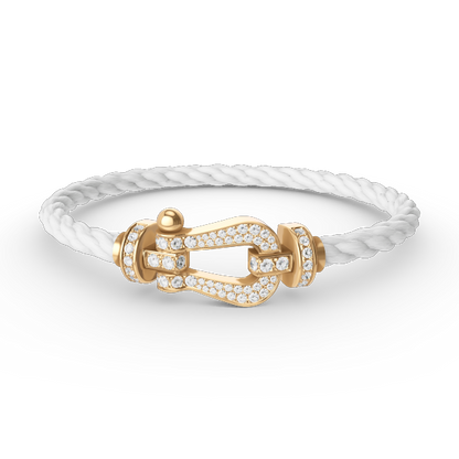 [Rose Jewellery]FORCE LARGE HORSESHOE FULL DIAMOND BRACELET GOLD