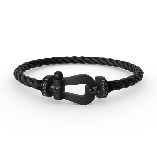 [Rose Jewellery]FORCE LARGE SERIES HORSESHOE BLACK SAMURAI BRACELET