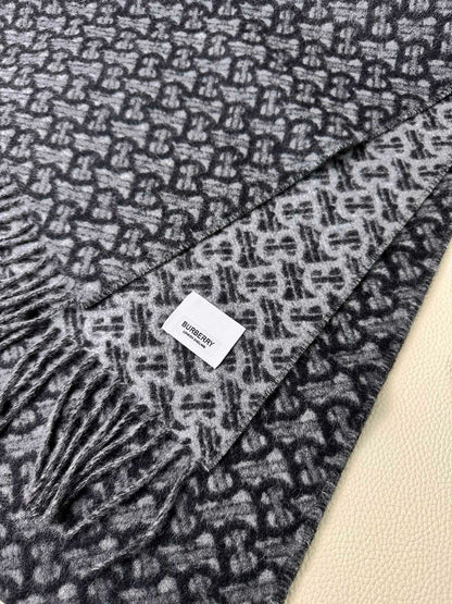 SCARF 168 CM IN DARK GRAY CASHMERE 394721