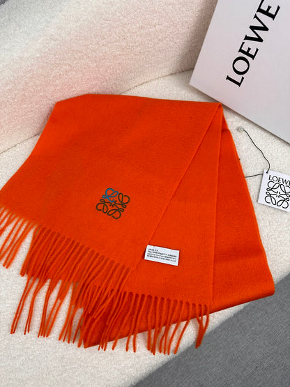 SCARF 180 CM IN FIRE ORANGE CASHMERE 353154