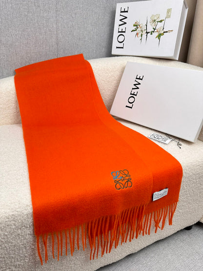 SCARF 180 CM IN FIRE ORANGE CASHMERE 353154