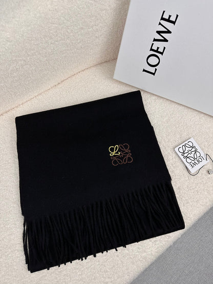 SCARF 180 CM IN BLACK CASHMERE 353157