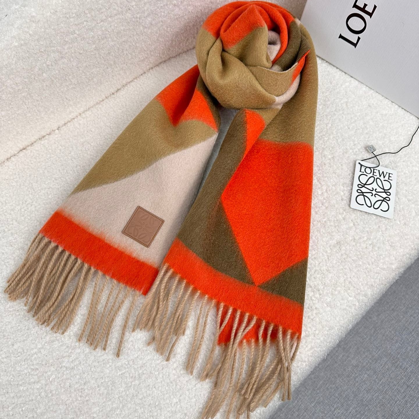 SCARF 190 CM IN COLORFUL CASHMERE 408797