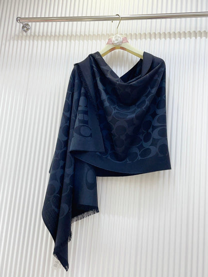 SCARF 180 CM IN BLACK CASHMERE 332873