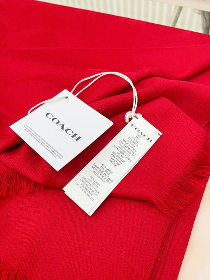 SCARF 180 CM IN CHERRY RED CASHMERE 332875