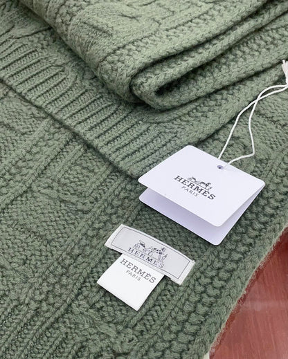 FAUBOURG MUFFLER 170 CM IN HUNTER GREEN CASHMERE