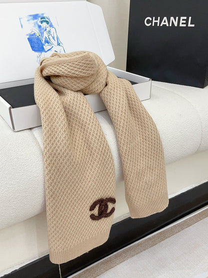 SCARF 190 CM IN DESERT BROWN CASHMERE 393185