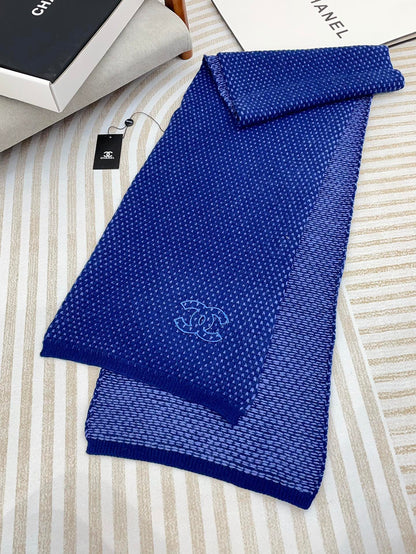 SCARF 180 CM IN AZURE BLUE CASHMERE  394593