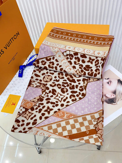 FELINE DUO 140 CM SQUARE SILK SCARF COLORFUL 398281