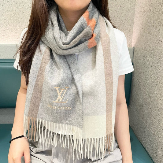 SCARF 180 CM IN DOVE GRAY CASHMERE 394702