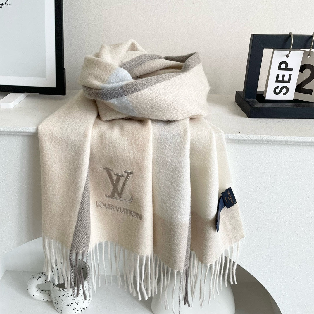 SCARF 180 CM IN BEIGE CASHMERE 394703