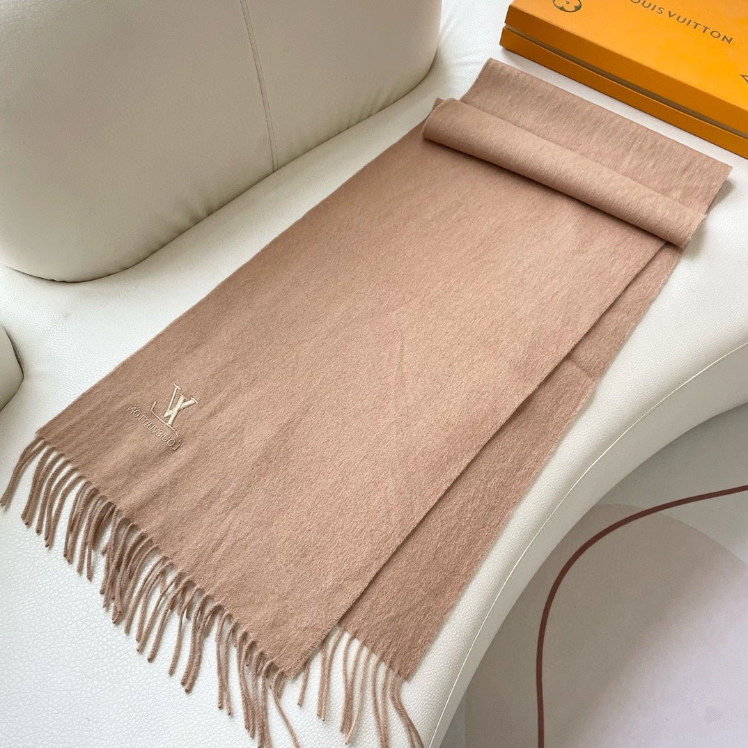 SCARF 180 CM IN SAND BROWN CASHMERE 396550